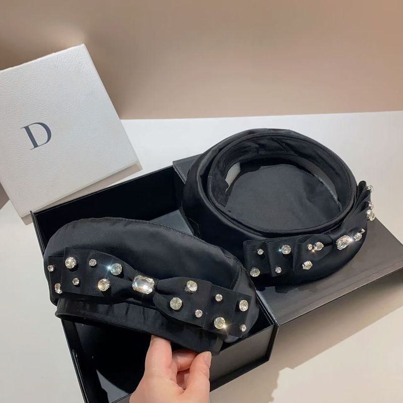 Liicht Luxus Strass Schleif Essigsäure Basket Damen Fréijoer/Summer Koreanesch Editioun Héich Qualitéit Séiss Cool Schwaarz_voghion.com