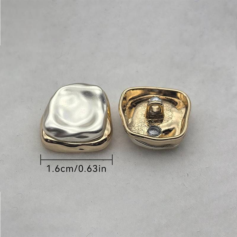 6-10pcs Small Size Metal Button Clothing Buttons Uitable For Shirts, Coats, Pants._voghion.com