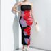 Spring New Women's Fashion Elegant Bodycon Off-Shoulder Printed Dress_voghion.com