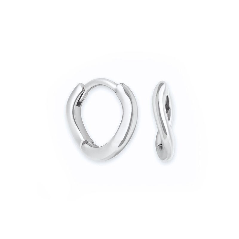 Women's Jewelry S925 Silver Needle Mobius Ring Earrings Fashion Earrings Trend Niche Design Photosensitive Earrings_voghion.com