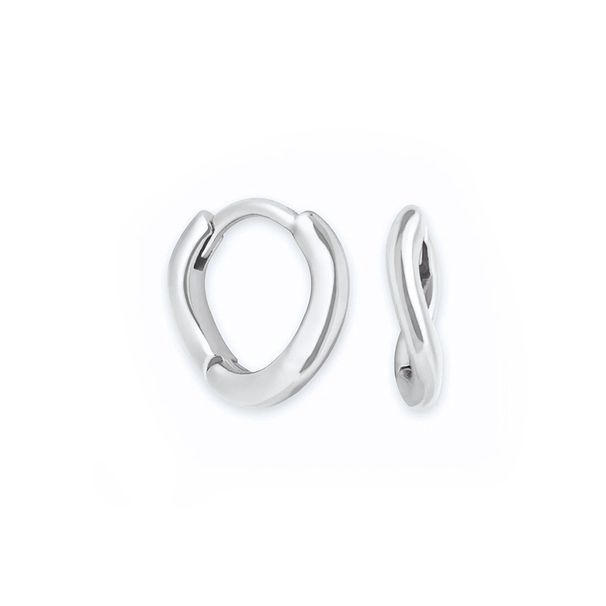 Women's Jewelry S925 Silver Needle Mobius Ring Earrings Fashion Earrings Trend Niche Design Photosensitive Earrings_voghion.com