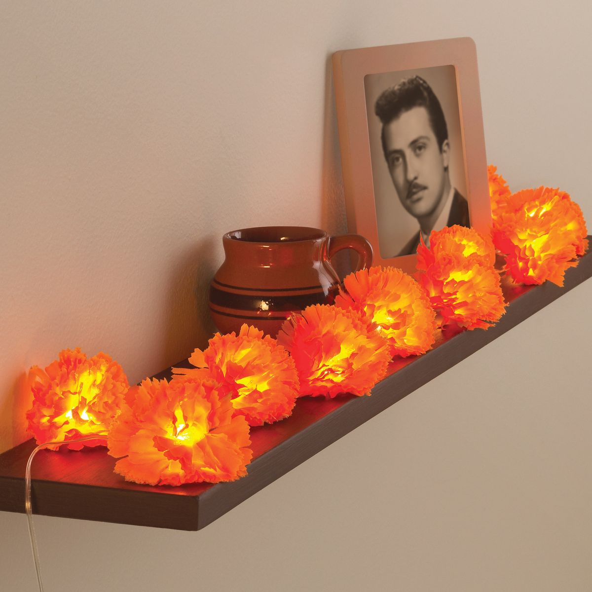 Guirlande lumineuse LED pour Halloween, nouvelle guirlande lumineuse chrysanthème, guirlande lumineuse pour le festival Qingming, guirlande lumineuse décorative pour le festival fantôme, vente en gros_voghion.com