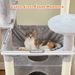 72-in Flower Large Hammock Fleece Cat Tree & Condo, Large_voghion.com