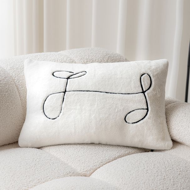 Housse de coussin de canapé de style crème pour la maison et le jardin, coussin de chevet, coussin de dossier de lit, coussin d'ameublement doux de style nordique_voghion.com