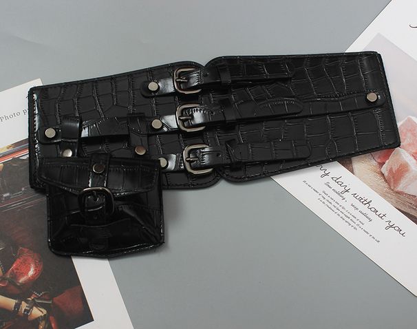 Sac à main unisexe hip-hop pour femme, ceinture élastique pour festival de musique punk, vêtements tactiques larges_voghion.com