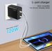 120W 5 Port PD Schnellladegerät Typ C & 2 USB-Ports Adapter Wand UK Steckeradapter_voghion.com