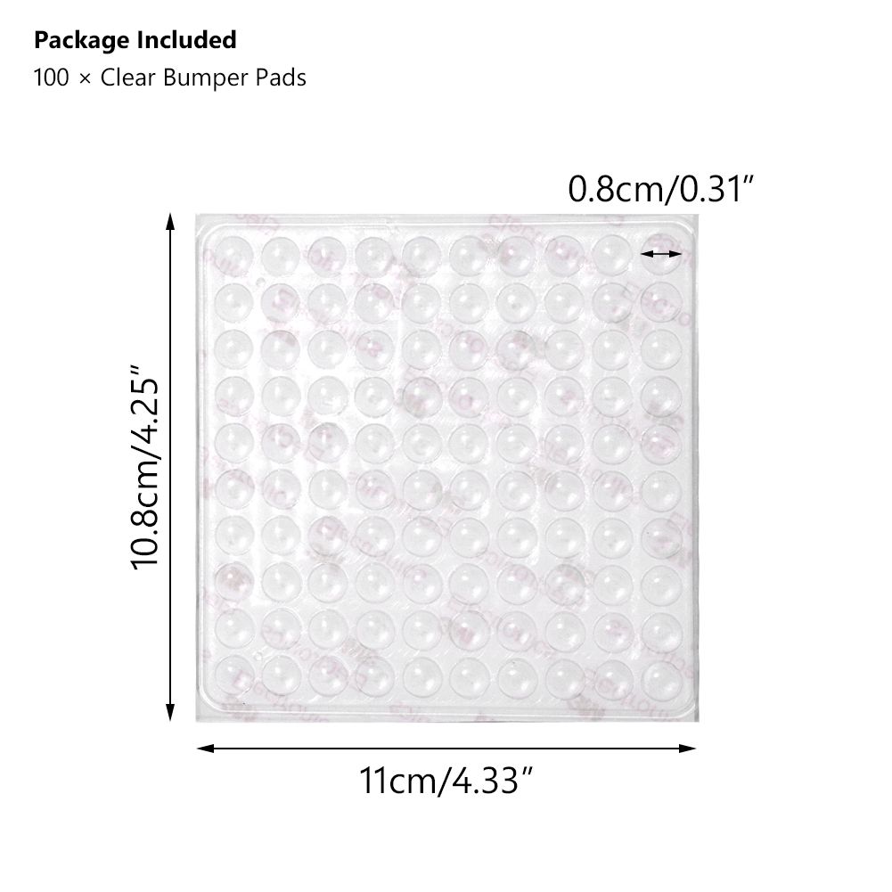 ETUUD Silikon 49–100 Stück, 5 Größen, selbstklebendes Dämpferkissen, schützende Möbelbeschläge, Gummi, Schranktürstopper, Stoßstange_voghion.com