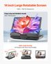 Portable DVD Player 14inch HD Swivel Display Screen 4.5-5 Hours Built-in Battery_voghion.com