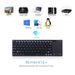 Rii K12+ Mini Wireless Keyboard with Large Touchpad Mouse&Qwerty Keypad, Stainless Steel Portable Wireless Keyboard with USB Receiver for MacBook/iPad_voghion.com