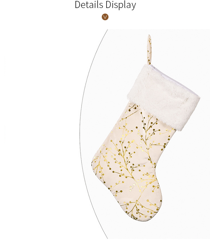 Noel Dekorasyonu 122cm Dal Desen Bronzlaştırıcı Peluş Noel Ağacı Eteği Noel Çorabı Parti Dekorasyonu_voghion.com