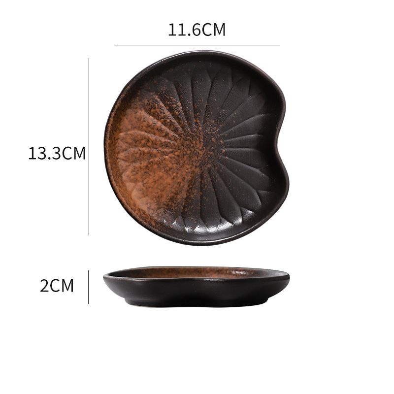 Dinner Plate Dessert Plate Cake Plate Ceramic Creative Snack Plate Tableware Bone Plate Afternoon Tea Melon Seeds Plate_voghion.com