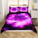 Pink Galaxy Bedding Set Outer Space Comforter Cover Set 3D Space Outer Sky Duvet Cover Bedroom Decor Universe Cloud Galaxy Bedding Collection _voghion.com