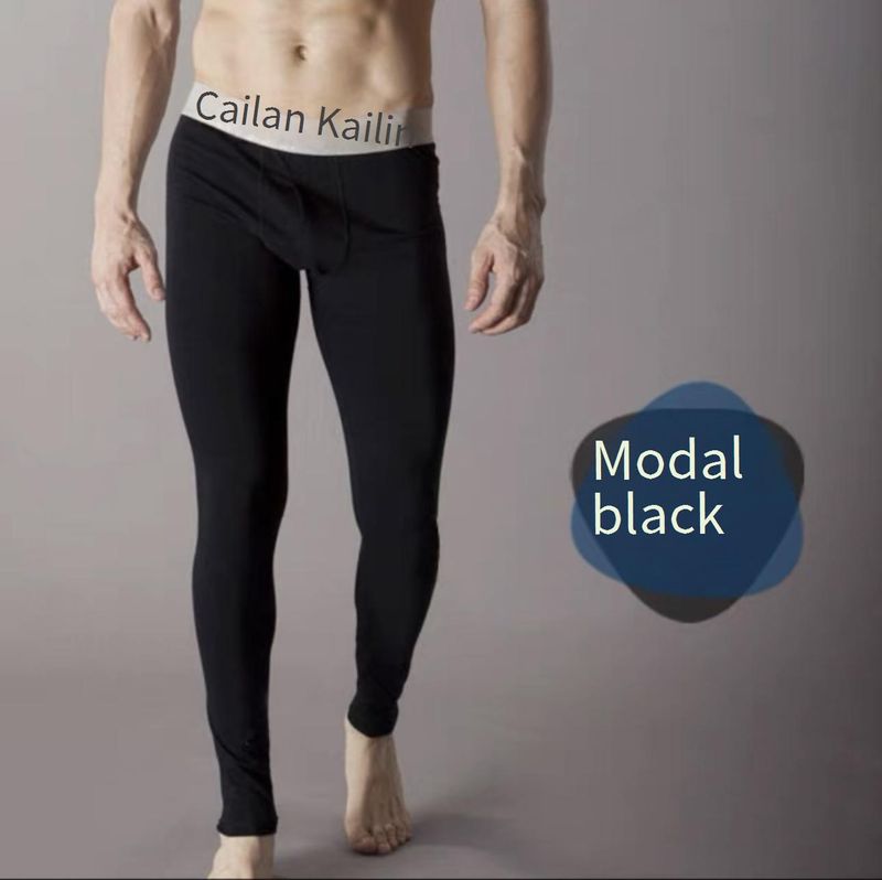 Men's Cotton Thermal Underwear – Slim Fit Long Johns For Winter & Layering (M-XXL, 95% Cotton, Midweight , Black/White/Gray)_voghion.com