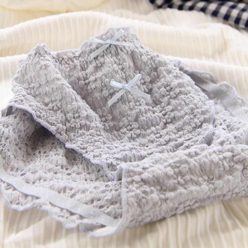 M-XL Intimo da donna Mutandine Pantaloni di pizzo sexy Moda Scava fuori l'arco Brfs Mutande senza cuciture a vita media Donna_voghion.com