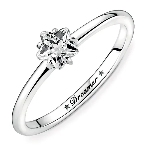 Celestial Sparkling Star Solitaire Ring_voghion.com