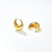 Water Drop Gold Plated Crystal Gold Luxury Design Huggie Hoop Earrings_voghion.com
