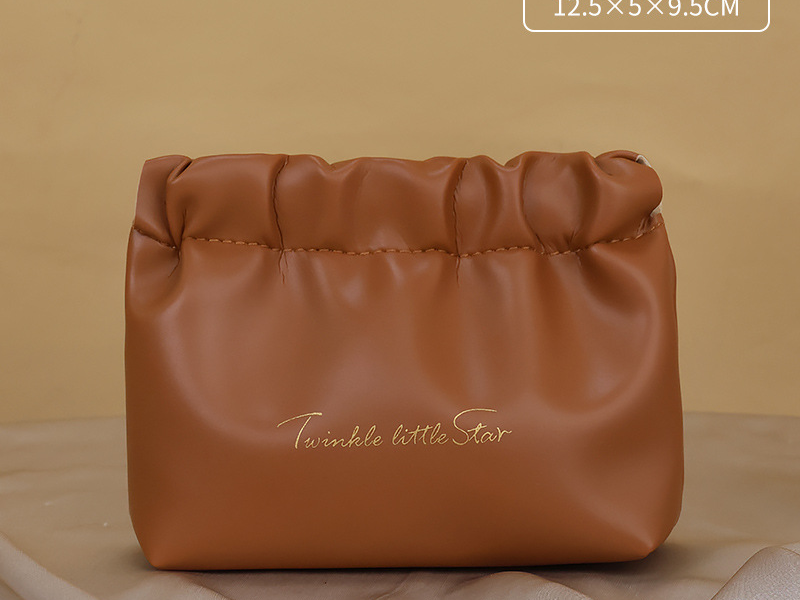 Women's Bags High value PU leather lazy handbag new style high grade cosmetic bag cosmetic storage bag portable wholesale_voghion.com