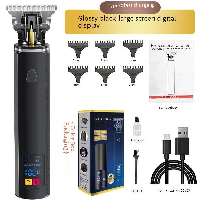 Professionelles kabelloses Haarschneide- und Trimmer-Set – wiederaufladbar, wasserdicht, geräuscharm (36–45 dB), Klingen aus Legierung für Männer, Frauen und Haustiere_voghion.com