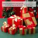 Christmas Gift Box Set – 7-Piece Decorative Stackable Present Boxes For Tree Skirt Displays, Window Props & Holiday Scenes_voghion.com