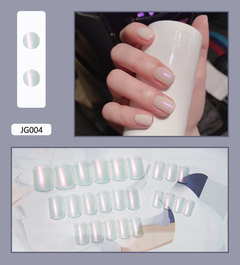 Nails Art & Tools Net Rot Rosa Aurora trägt Rüstung Künstlicher Nagelflicken Fertiger Nagelflicken Abnehmbarer Wasserdichter 24-teilig_voghion.com