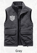 Velvet Vest, Men's Stand Up Collar, Casual, Thick Fleece, Shake Grain Fleece Workwear, Versatile, Plus Size Vest, Double-sided Wear_voghion.com