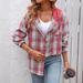 2024 Women's Autumn Winter New Casual Fashion Oversize Loose Plaid Shirt_voghion.com