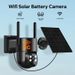 1 Solar Security Wifi Camera Outdoor, Color Night Vision With Spotlight, PIR Body Detection, Solar Panels, 2-Way Calls, Smartphone App, 5G Wifi_voghion.com