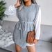 Women's casual camisole sweater dress knit dress_voghion.com