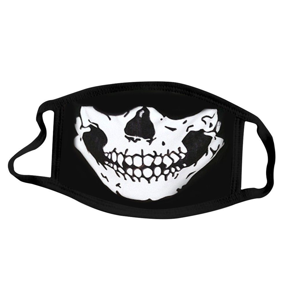 Halloween Adult Cloth Customizable With Filter Insert Dustproof Printed Cotton Mask_voghion.com