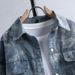 Frühling Neue Trendy Jeansjacke Herren Rascal Hübscher gewaschener Kragen Lässiger Top Cover Bag Camo Arbeitsmantel_voghion.com