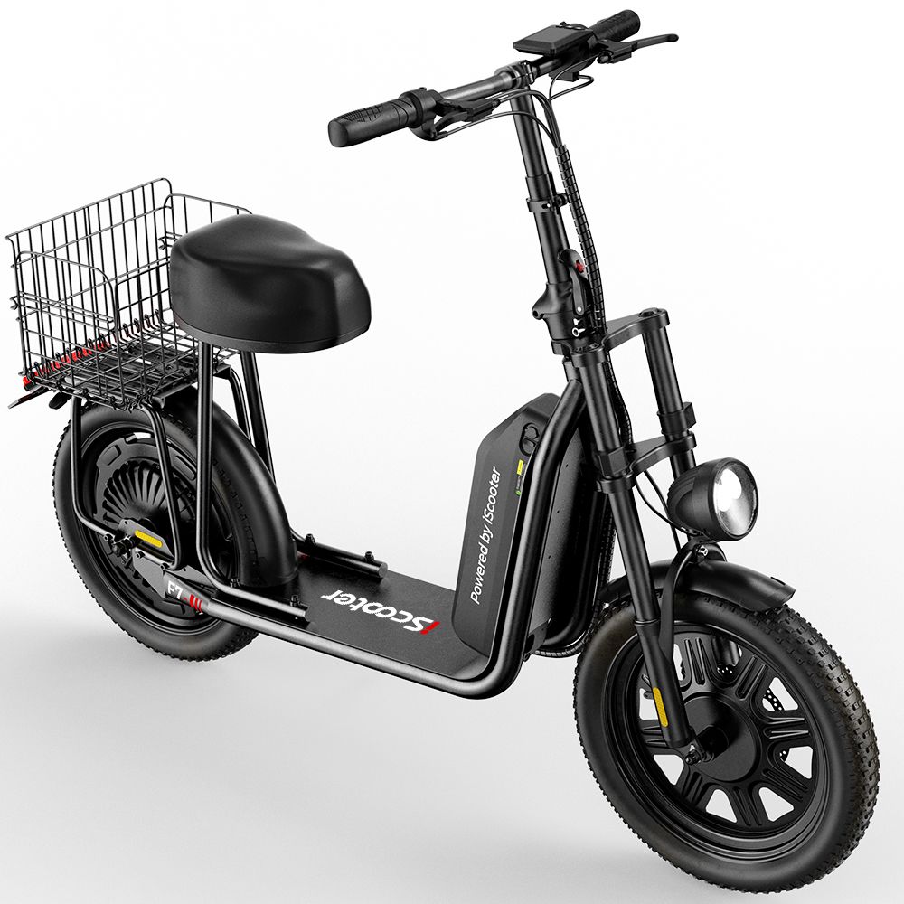 iScooter F7 elektrische scooter met zadel 1000W 48V 10.4AH accu_voghion.com