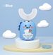 Cartoon Little Dinosaur U Shaped Children's Electric Toothbrush 3 6 12 Years Old With Toothpaste Rechargeable Waterproof Sonic Baby Toothbrush_voghion.com