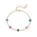 Braccialetto alla moda per donna, mini a forma di cuore, con zirconi colorati, in acciaio inossidabile di alta qualità_voghion.com