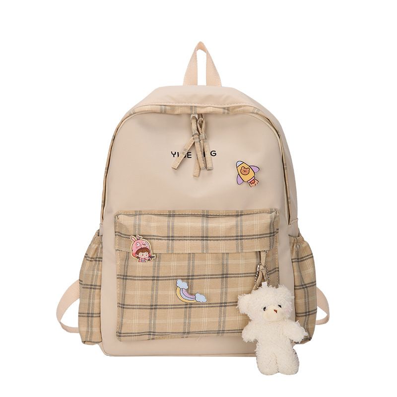 Dammetaschen Nei Fréijoersbësch Schoultasch kleng frësch Junior Lycée Schüler Rucksack grouss Kapazitéit Moud Casual Rucksack_voghion.com