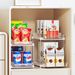 Under-Sink Pull-Out Drawers - 2 Stackable Organizers Acrylic+Aluminum Fits EU Cabinets_voghion.com