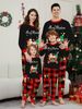 jul Børnetøj tøj voksen familie tøj bil snemand juletræ print hjemmetøj pyjamas_voghion.com