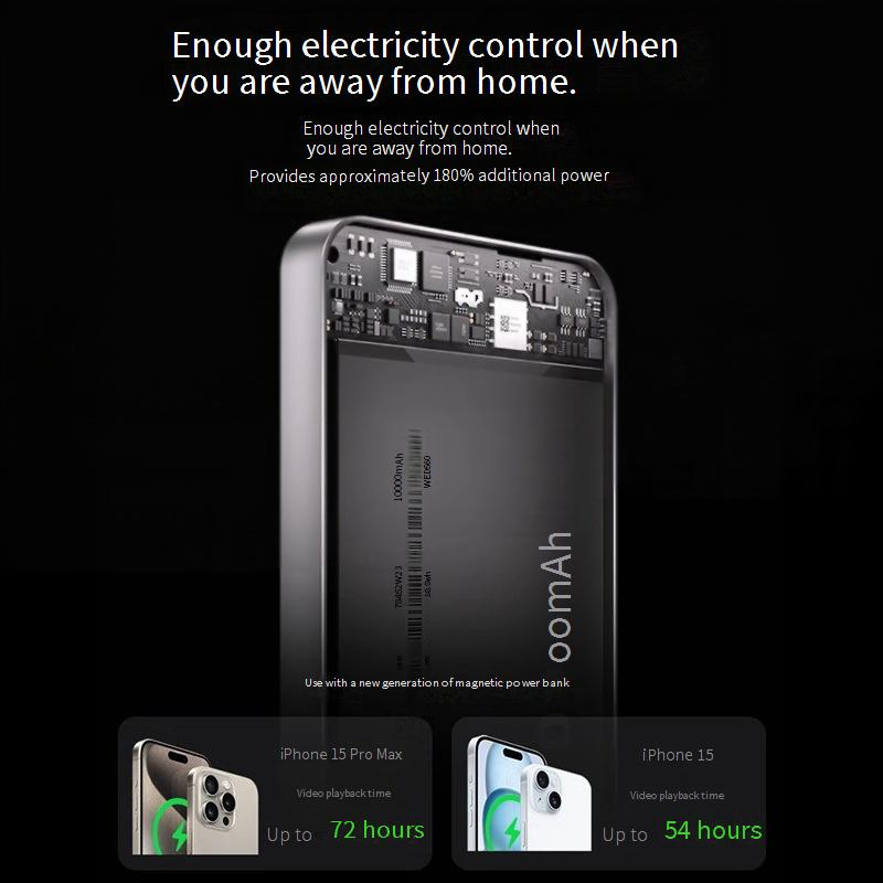 Power Bank Private Model Suitable Magnetic Wireless Charging Treasure Titanium Alloy Fast Charging Portable And Thin Mobile Power_voghion.com