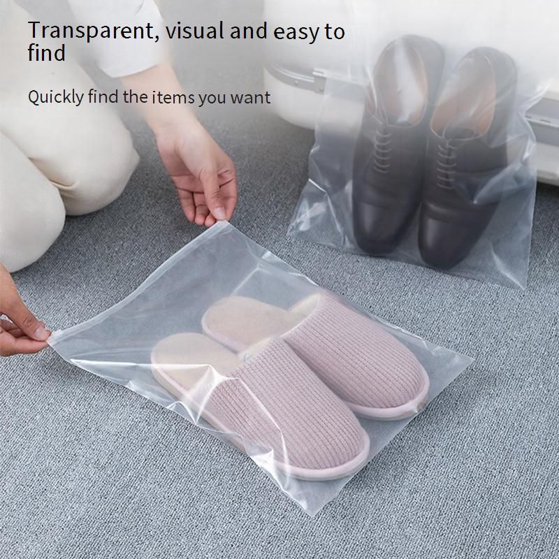 Borse trasparenti per riporre le scarpe - Copriscarpe da viaggio impermeabili e antipolvere con cerniera (sigillate trasparenti, ideali per scarpe da ginnastica e scarpe eleganti)_voghion.com