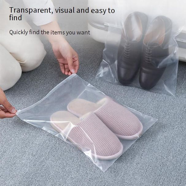 Borse trasparenti per riporre le scarpe - Copriscarpe da viaggio impermeabili e antipolvere con cerniera (sigillate trasparenti, ideali per scarpe da ginnastica e scarpe eleganti)_voghion.com