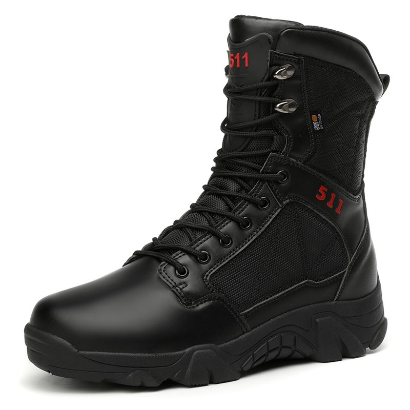Outdoor-High-Top-Stiefel für Herren, rutschfest, stoßdämpfend, dicke Sohle, Stiefeletten für Herren, langlebig, bequem, atmungsaktiv, Freizeitschuhe für Herren_voghion.com