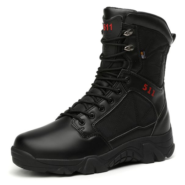 Outdoor-High-Top-Stiefel für Herren, rutschfest, stoßdämpfend, dicke Sohle, Stiefeletten für Herren, langlebig, bequem, atmungsaktiv, Freizeitschuhe für Herren_voghion.com