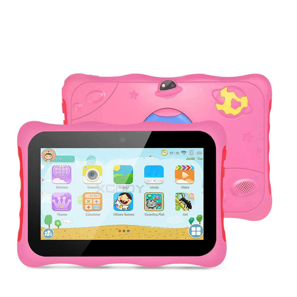 Kids Learning Tablet – 7" IPS Android WiFi Educational Pad With 16GB Storage, Dual Camera & Gravity Sensor – Interactive Gift For Ages 3-8_voghion.com