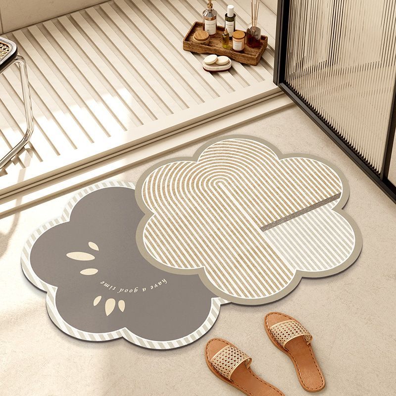 Diatomaceous Earth Absorbent Bath Soft Household Entrance Non-Slip Toilet Door Mat Carpet Bathroom_voghion.com