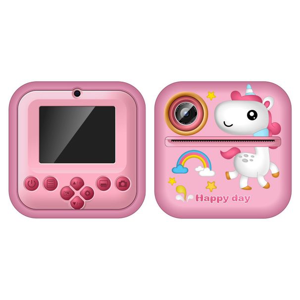 【High Quality】 Children's Polaroid Printing Photo Dinosaur Toy Camera HD Mini Small SLR_voghion.com