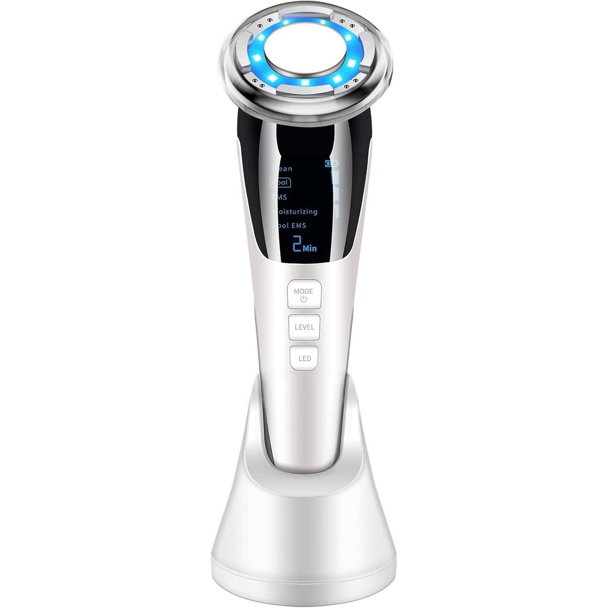 Ultrasound Face, Cosmetic Device, Wrinkle Remover, Ultrasonic Facial Massager, Beauty Device With Photon EMS ION,_voghion.com