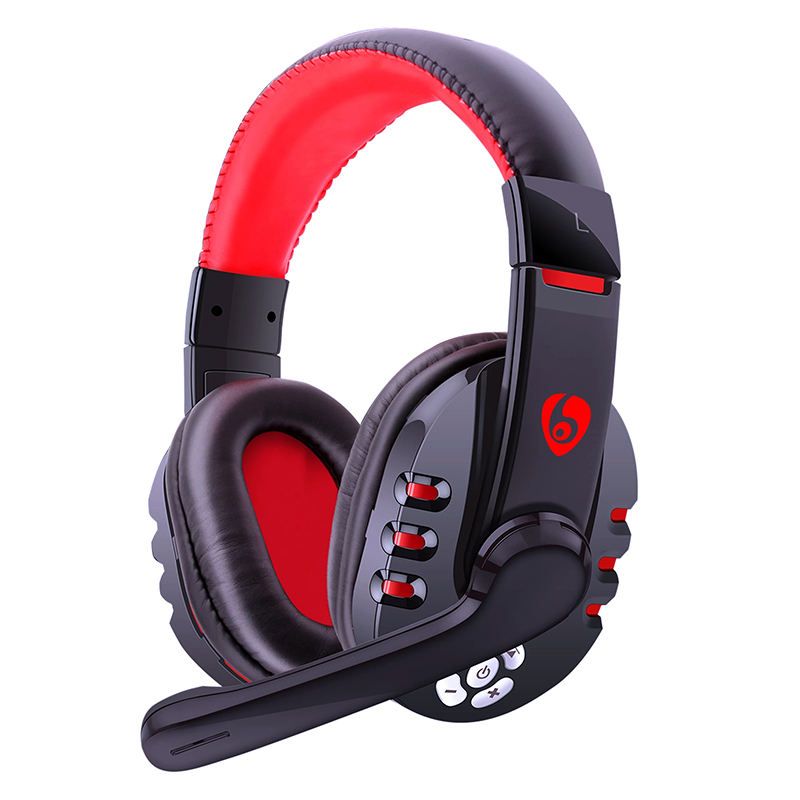 V8-1 Wireless Headphone Bluetooth Gaming Headset Over Ear Stereo Bass Noise Cancelling Rotatable Microphone_voghion.com