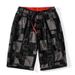 men's shorts loose ultra-thin casual printed Korean style plus size beach breathable pants_voghion.com
