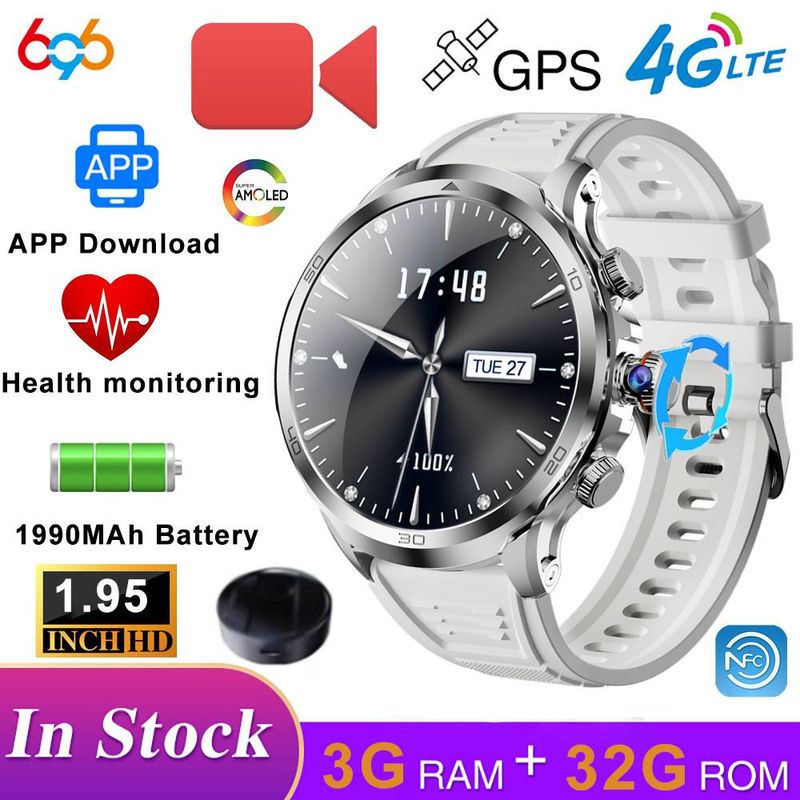 Smart Watches Plug-in-Karte Großbild-Ausziehkamera Multifunktionale Sporttelefonuhr_voghion.com
