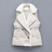 Abbigliamento donna Cappotti invernali in lana d'agnello con giunture, gilet in cotone_voghion.com