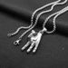 Collana in titanio da uomo, versatile, in acciaio inossidabile, con ciondolo da donna, stile Punk Hip-Hop Rock OK Gesture Casting_voghion.com